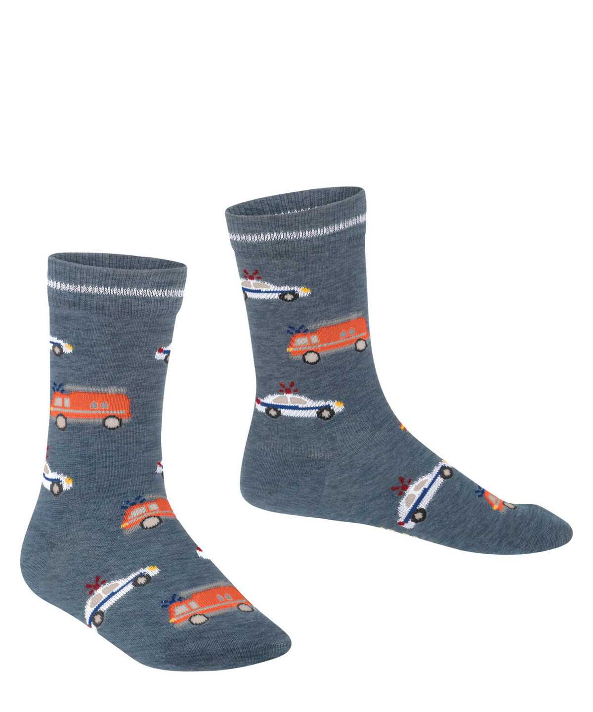 Falke Police and Fire Cars Socks Socken Kinder Blau | 0197584-BQ