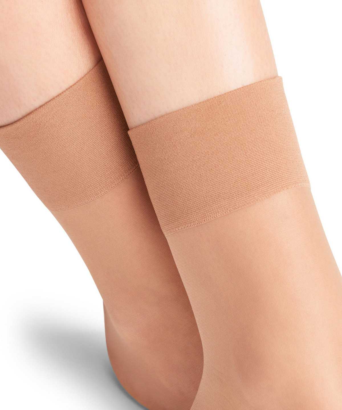 Falke Pure Matt 20 DEN Ankle socks Socken Damen Beige | 6354891-RW