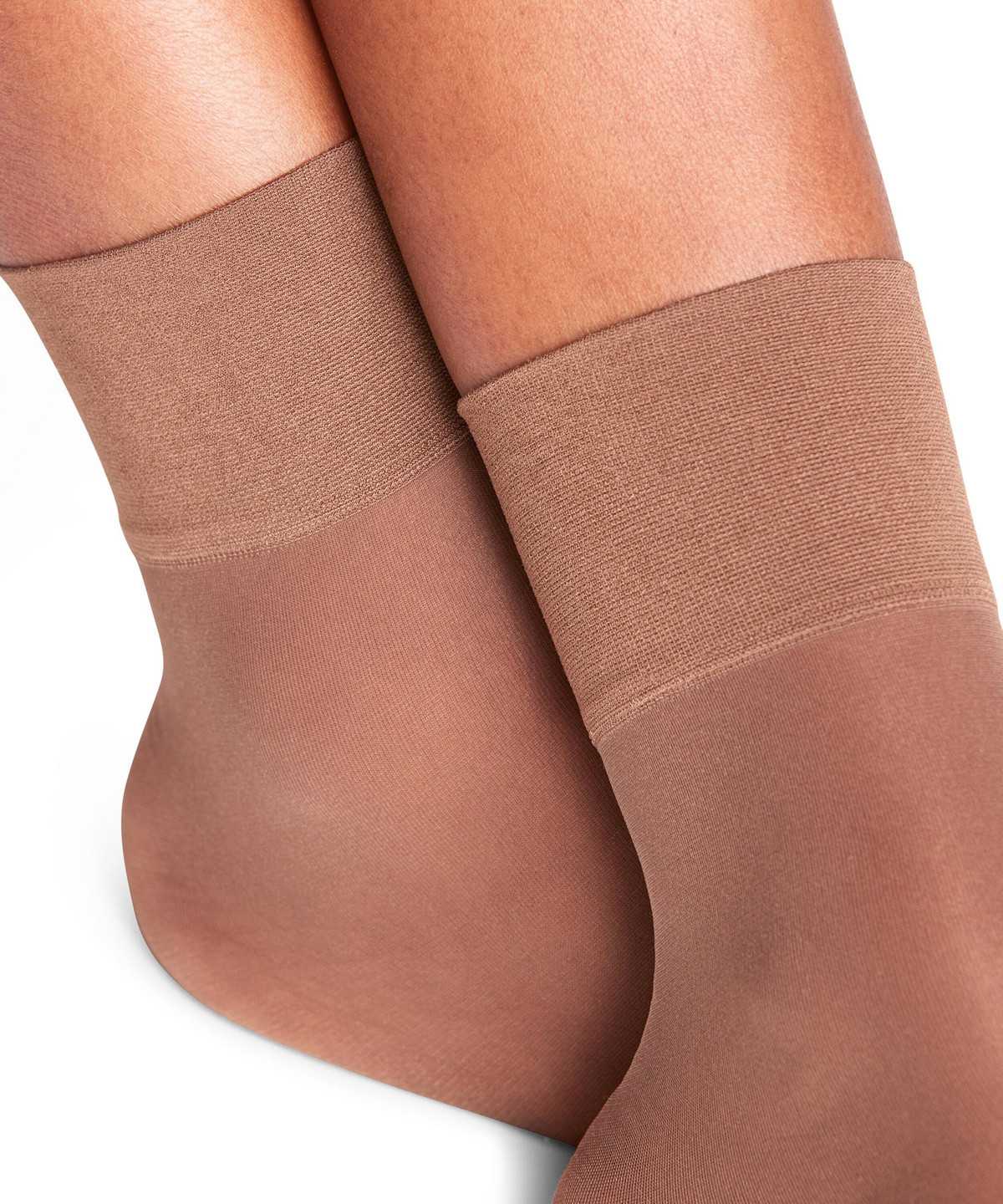 Falke Pure Matt 20 DEN Ankle socks Socken Damen Braun | 7962180-CD