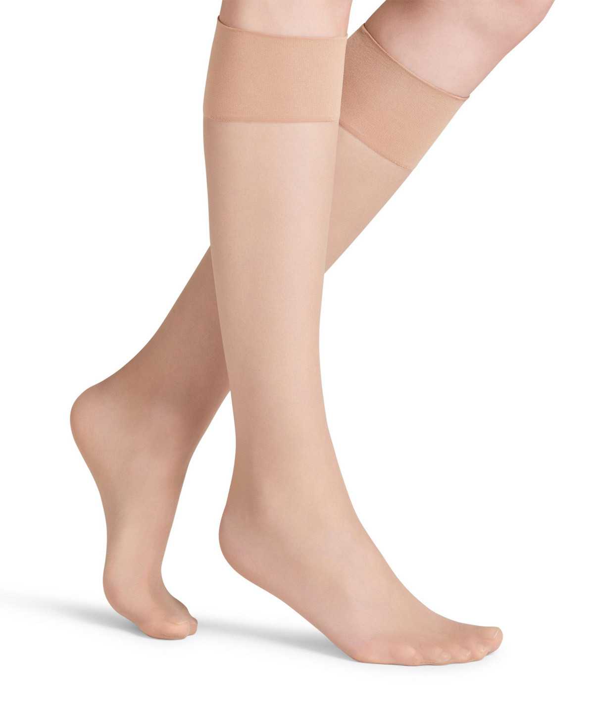 Falke Pure Matt 20 DEN Knee-high Socks Socken Damen Beige | 0423687-VD