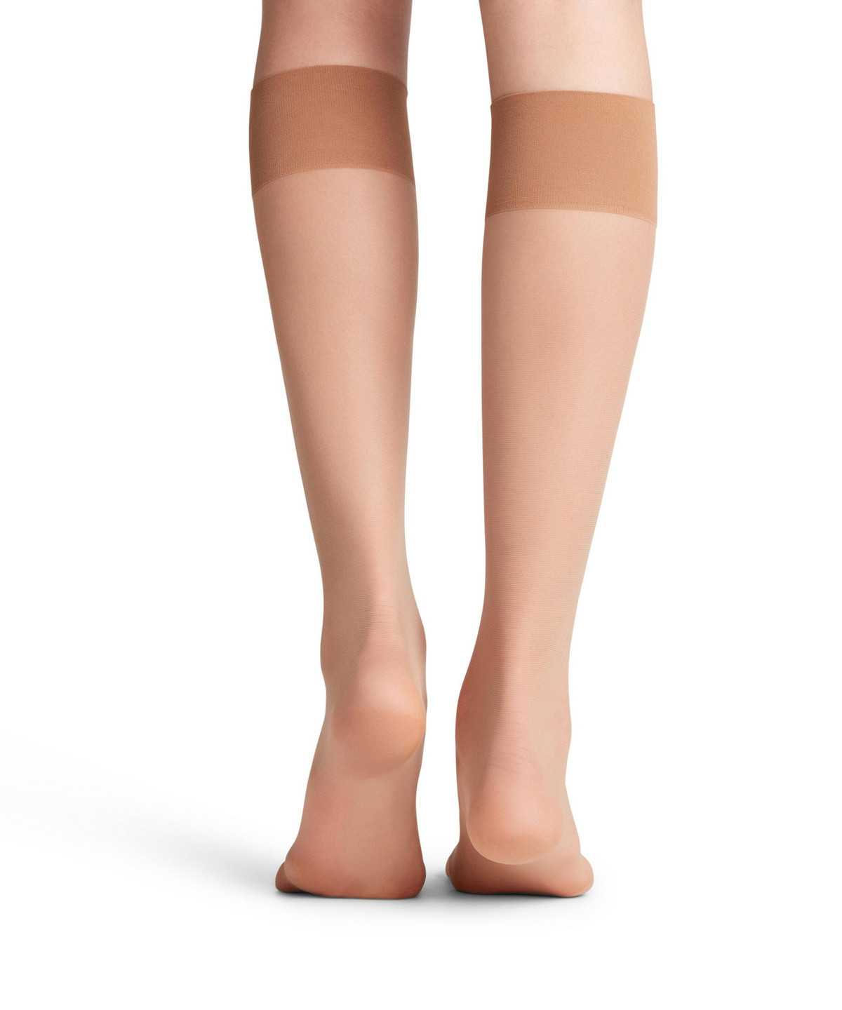 Falke Pure Matt 20 DEN Knee-high Socks Socken Damen Beige | 1240986-YZ