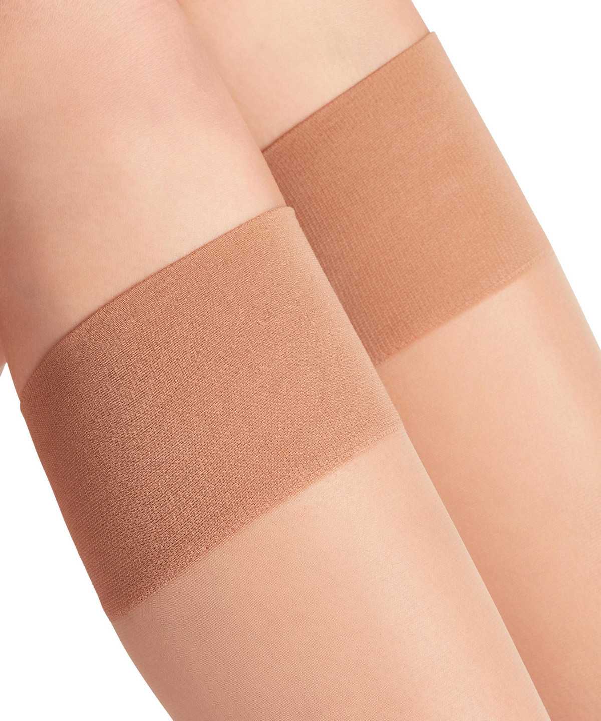 Falke Pure Matt 20 DEN Knee-high Socks Socken Damen Beige | 1240986-YZ