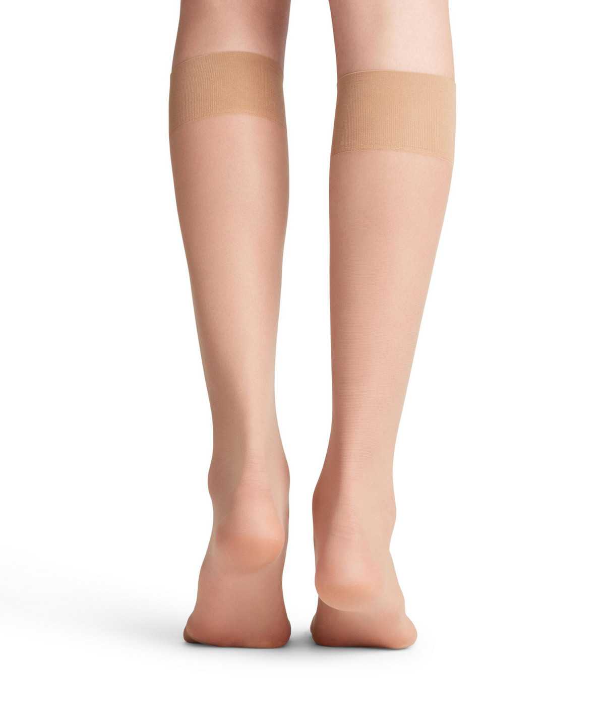 Falke Pure Matt 20 DEN Knee-high Socks Socken Damen Beige | 5374689-KG