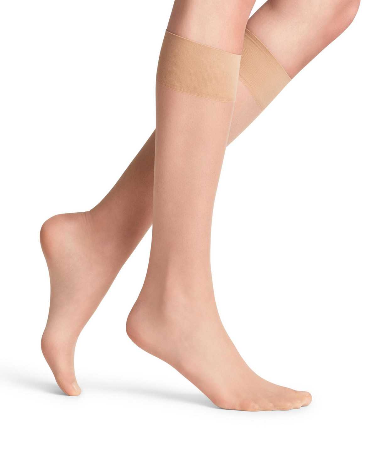 Falke Pure Matt 20 DEN Knee-high Socks Socken Damen Beige | 5374689-KG