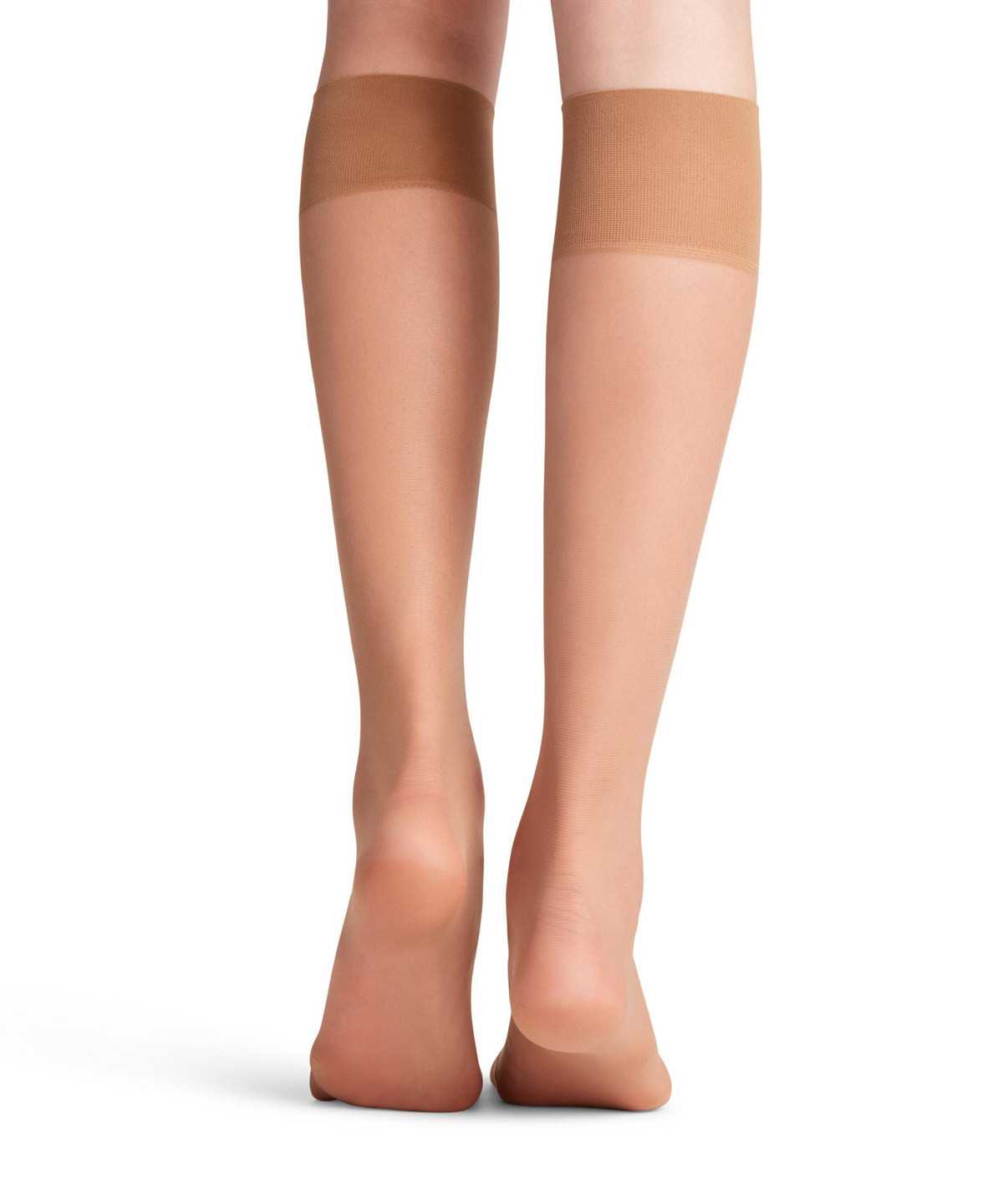 Falke Pure Matt 20 DEN Knee-high Socks Socken Damen Beige | 4980352-LD