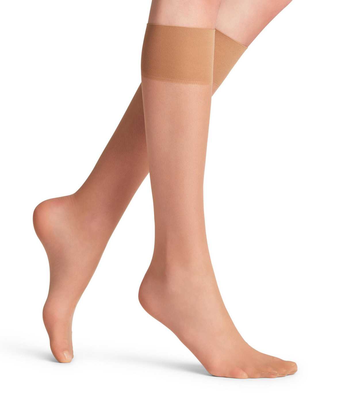 Falke Pure Matt 20 DEN Knee-high Socks Socken Damen Beige | 4980352-LD