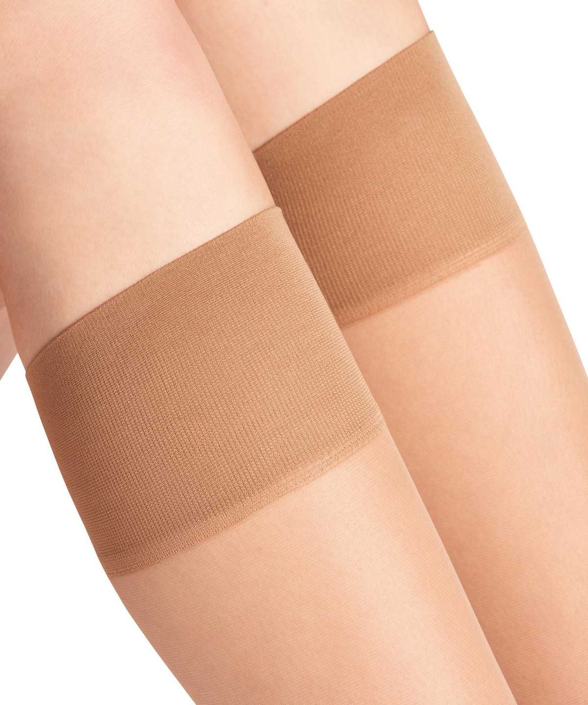 Falke Pure Matt 20 DEN Knee-high Socks Socken Damen Beige | 4980352-LD