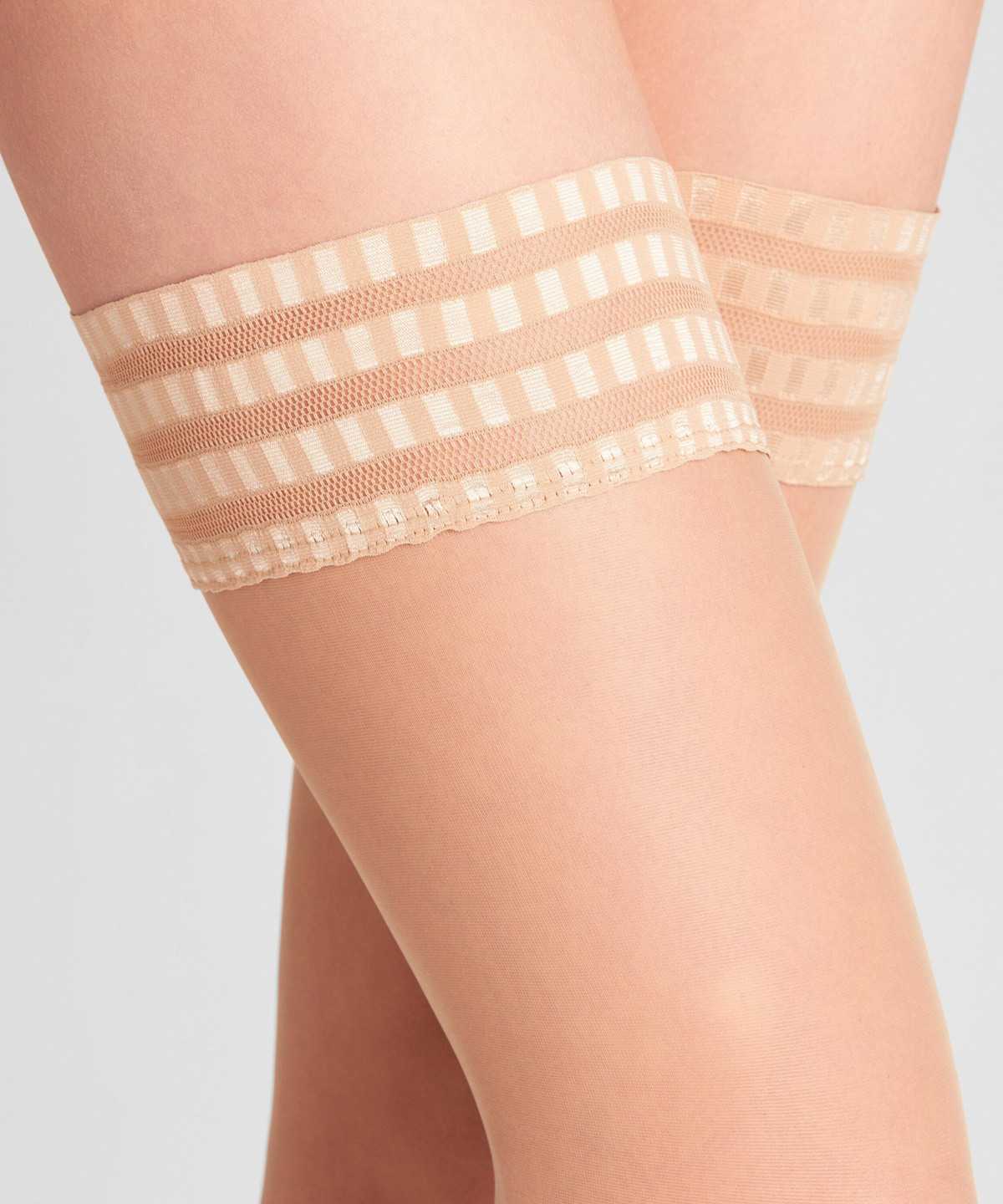 Falke Pure Matt 20 DEN Stay-ups Thigh Highs Damen Beige | 6785241-VK