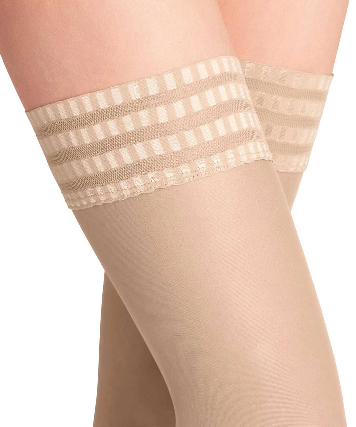 Falke Pure Matt 20 DEN Stay-ups Thigh Highs Damen Beige | 9876305-CM