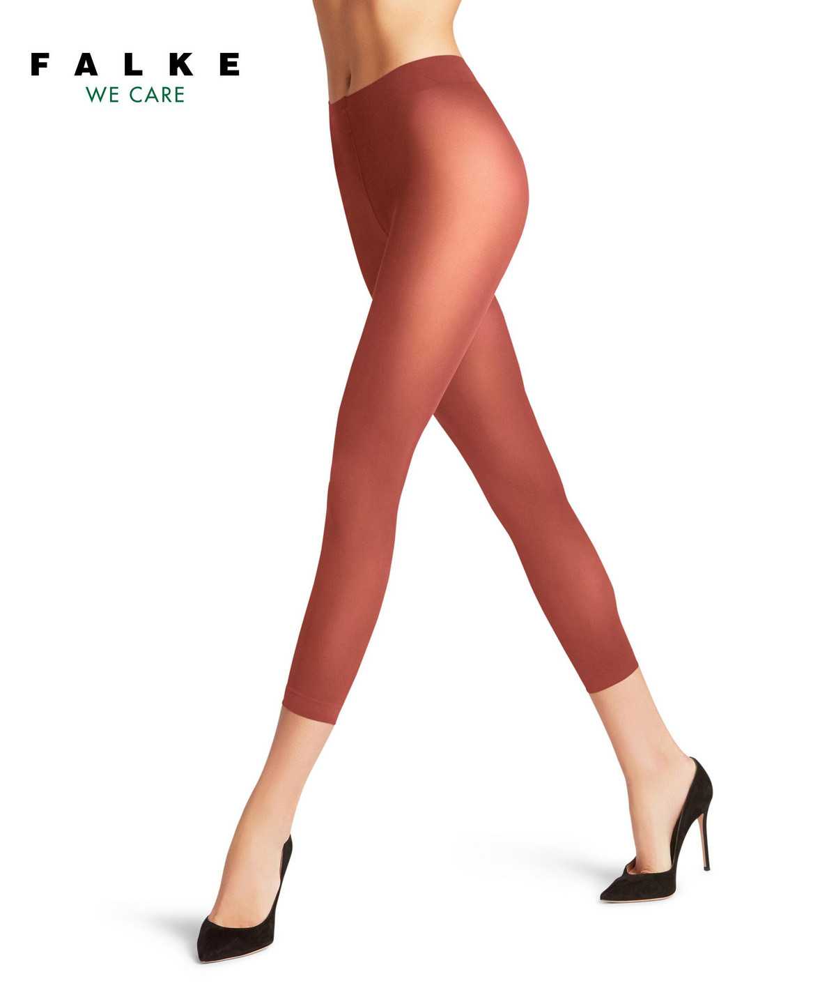 Falke Pure Matt 50 DEN Capri Leggings & Capri Damen Rot | 6973154-HM