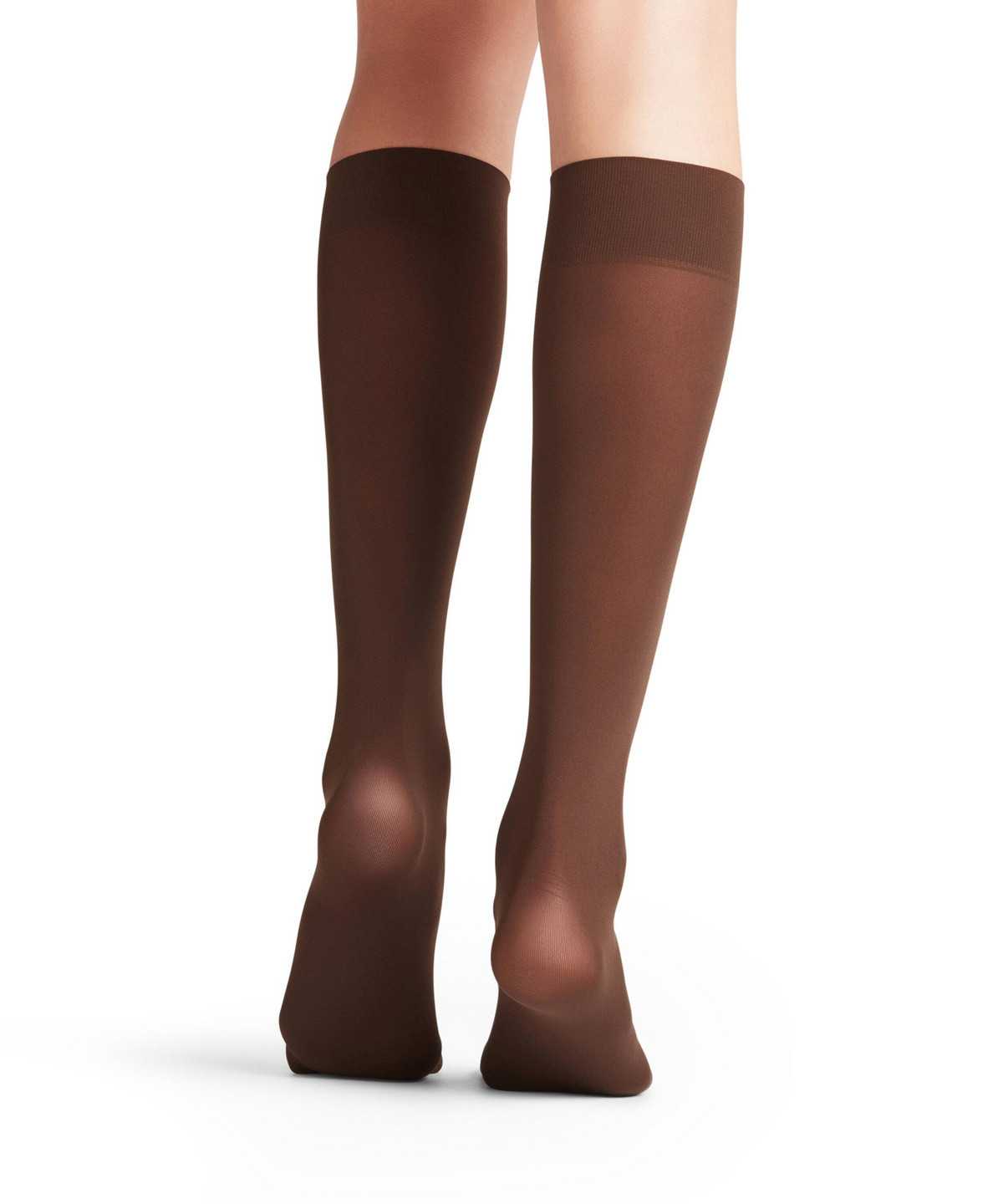 Falke Pure Matt 50 DEN Knee-high Socks Socken Damen Braun | 6452017-VI