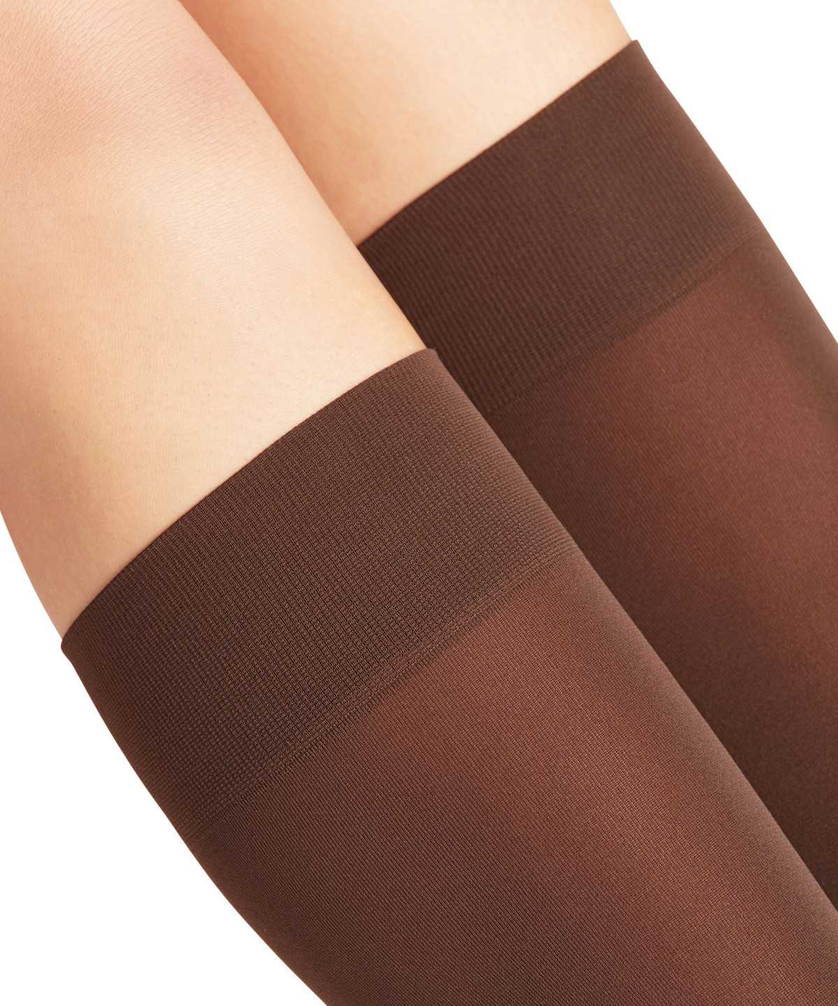 Falke Pure Matt 50 DEN Knee-high Socks Socken Damen Braun | 6452017-VI