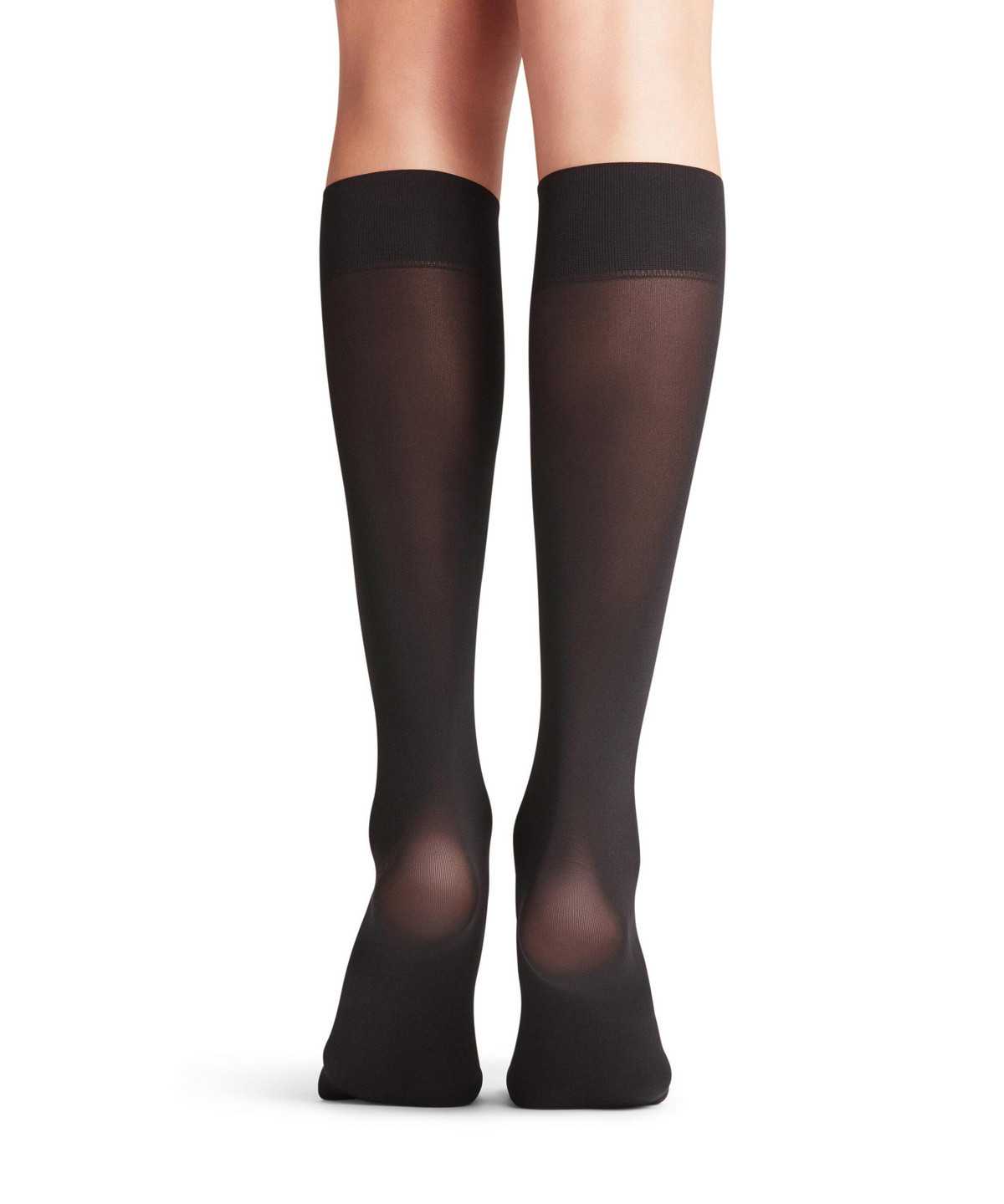 Falke Pure Matt 50 DEN Knee-high Socks Socken Damen Schwarz | 1728036-UC