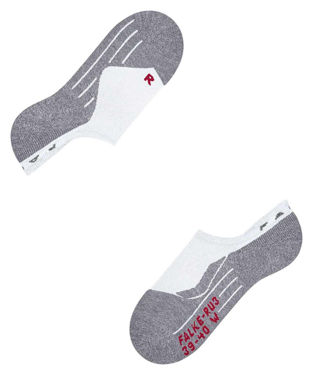 Falke RU3 Comfort Invisible Running Invisibles Sports Socks Damen Weiß | 9381246-IL