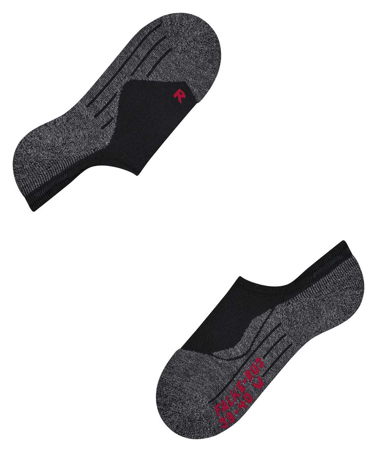 Falke RU3 Comfort Invisible Running Invisibles Sports Socks Damen Schwarz | 4682107-IE