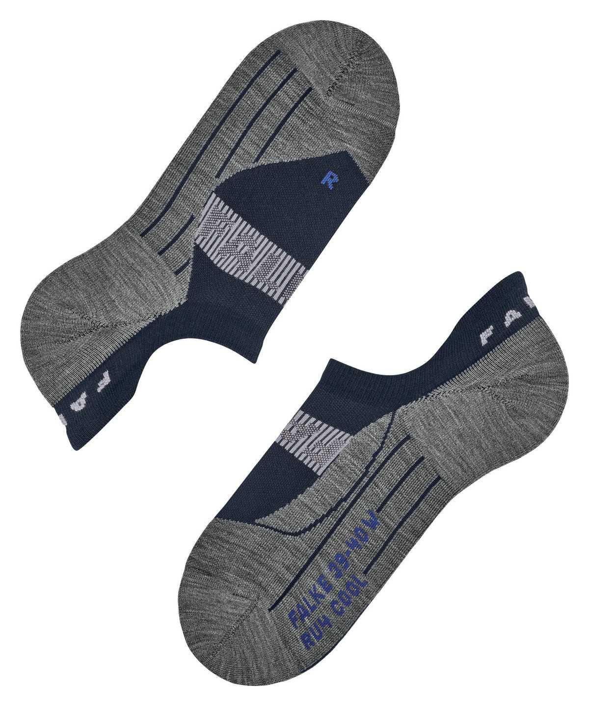 Falke RU4 Endurance Cool Invisible Running Invisibles No Show Socks Herren Blau | 0928134-CF