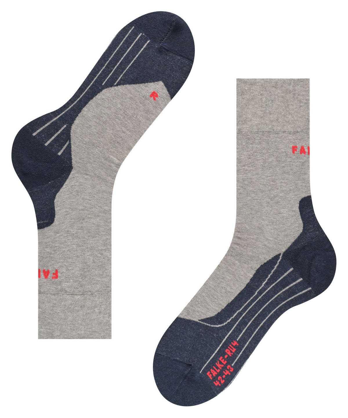 Falke RU4 Endurance Running Socks Socken Herren Grau | 1246859-SA