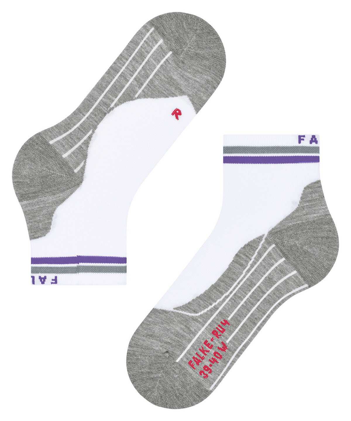 Falke RU4 Endurance Short Reflect Running Short sock Sports Socks Damen Weiß | 4578213-PB