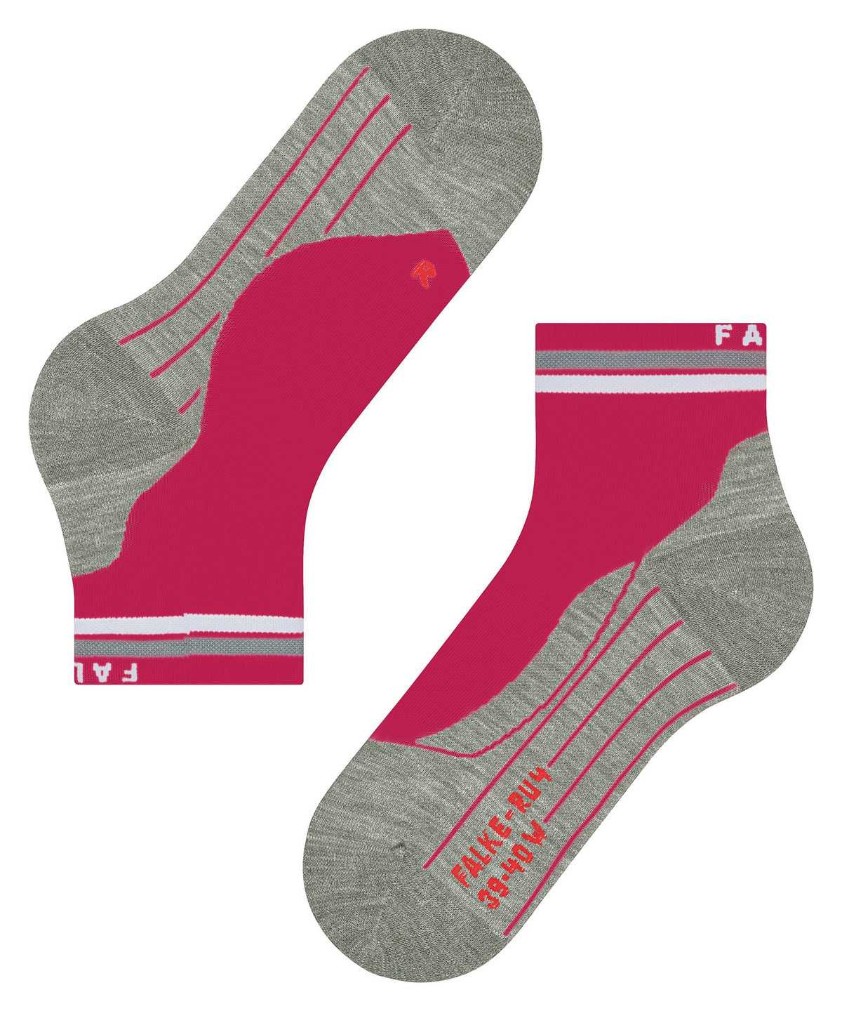 Falke RU4 Endurance Short Reflect Running Short sock Sports Socks Damen Rot | 9027348-IJ