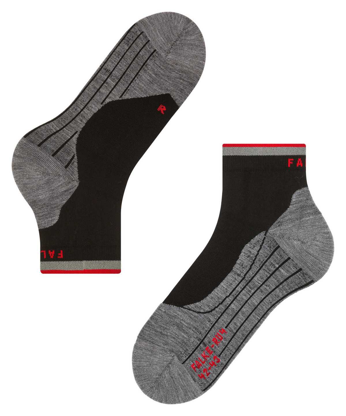 Falke RU4 Endurance Short Reflect Running Short sock Socken Herren Schwarz | 8405326-MP