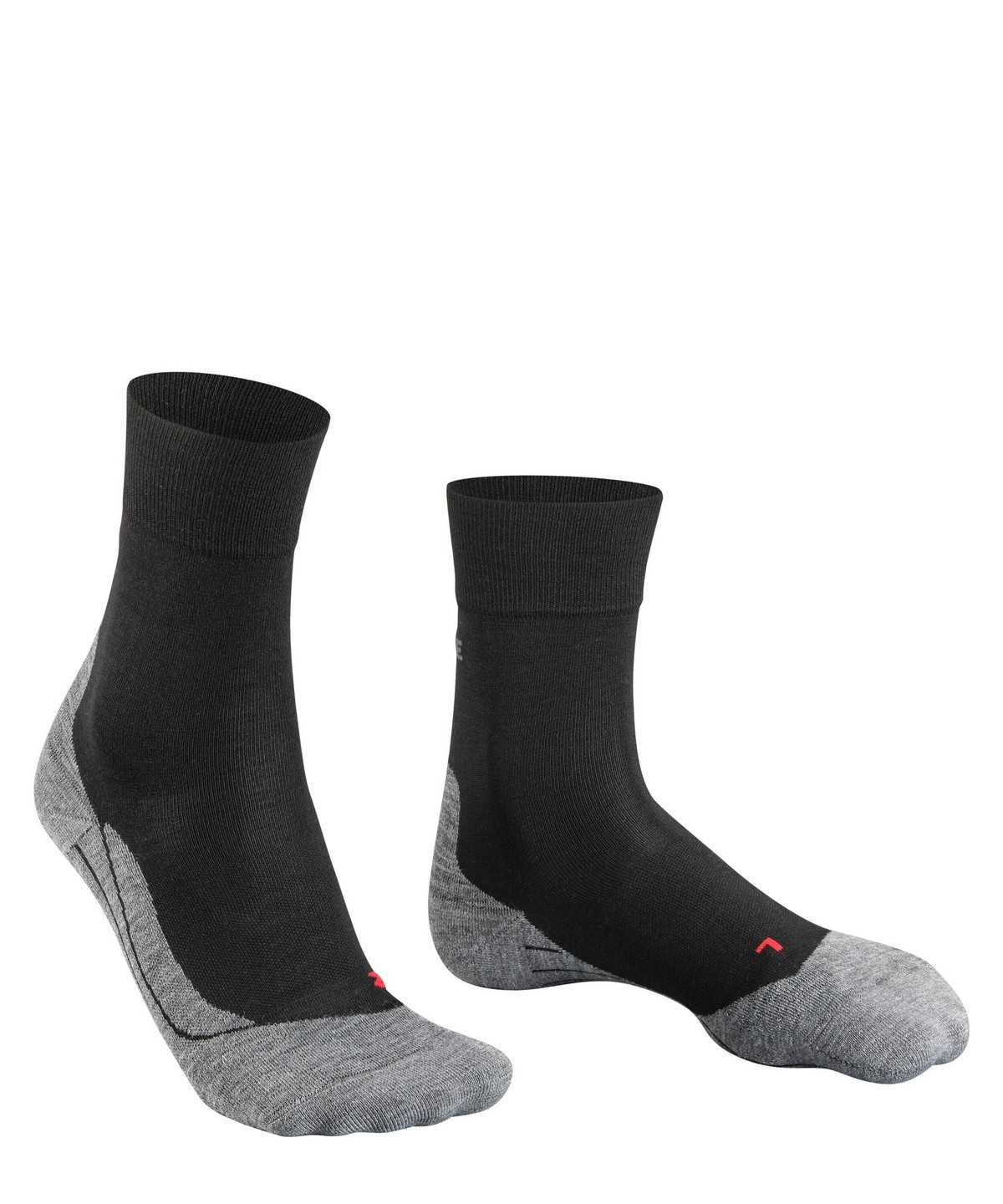 Falke RU4 Endurance Wool Running Socks Socken Herren Schwarz | 7598013-LB