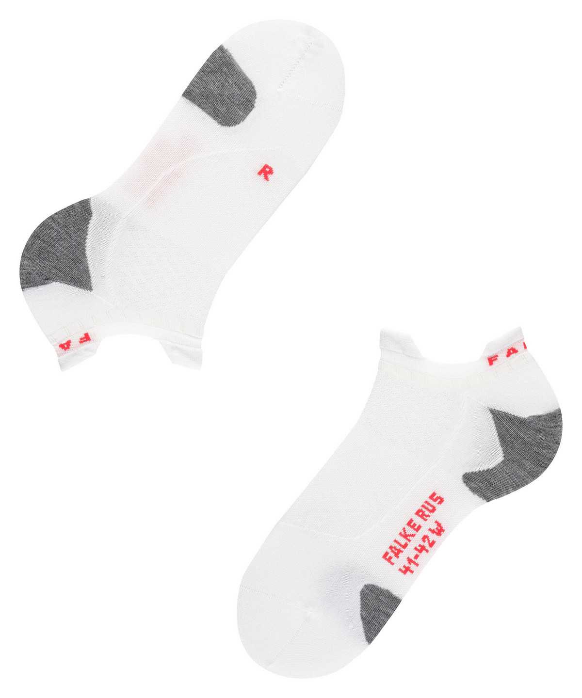 Falke RU5 Race Invisible Running Invisibles Sports Socks Damen Weiß | 2043579-NQ