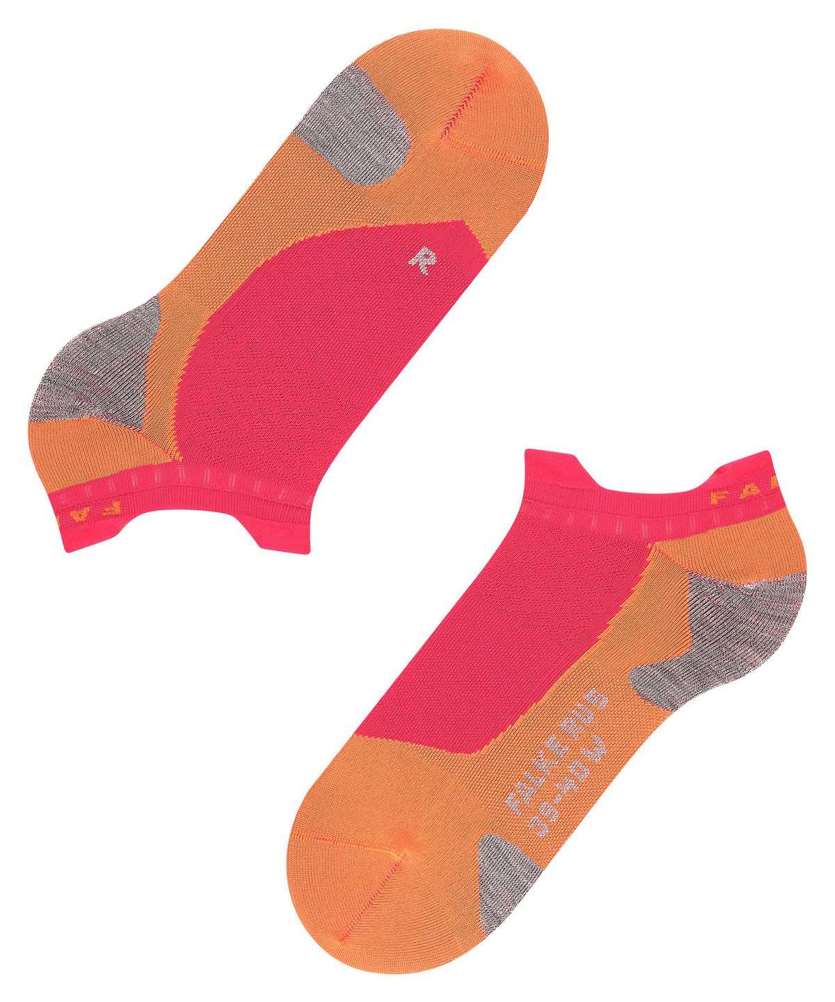 Falke RU5 Race Invisible Running Invisibles Sports Socks Damen Rot | 8051243-AP