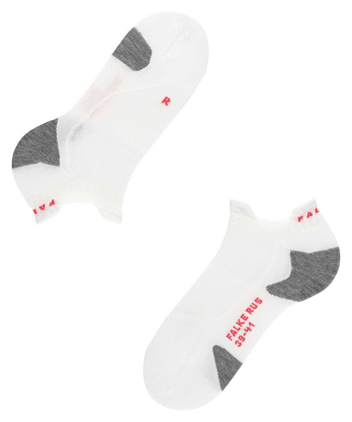 Falke RU5 Race Invisible Running Invisibles No Show Socks Herren Weiß | 3260895-UF