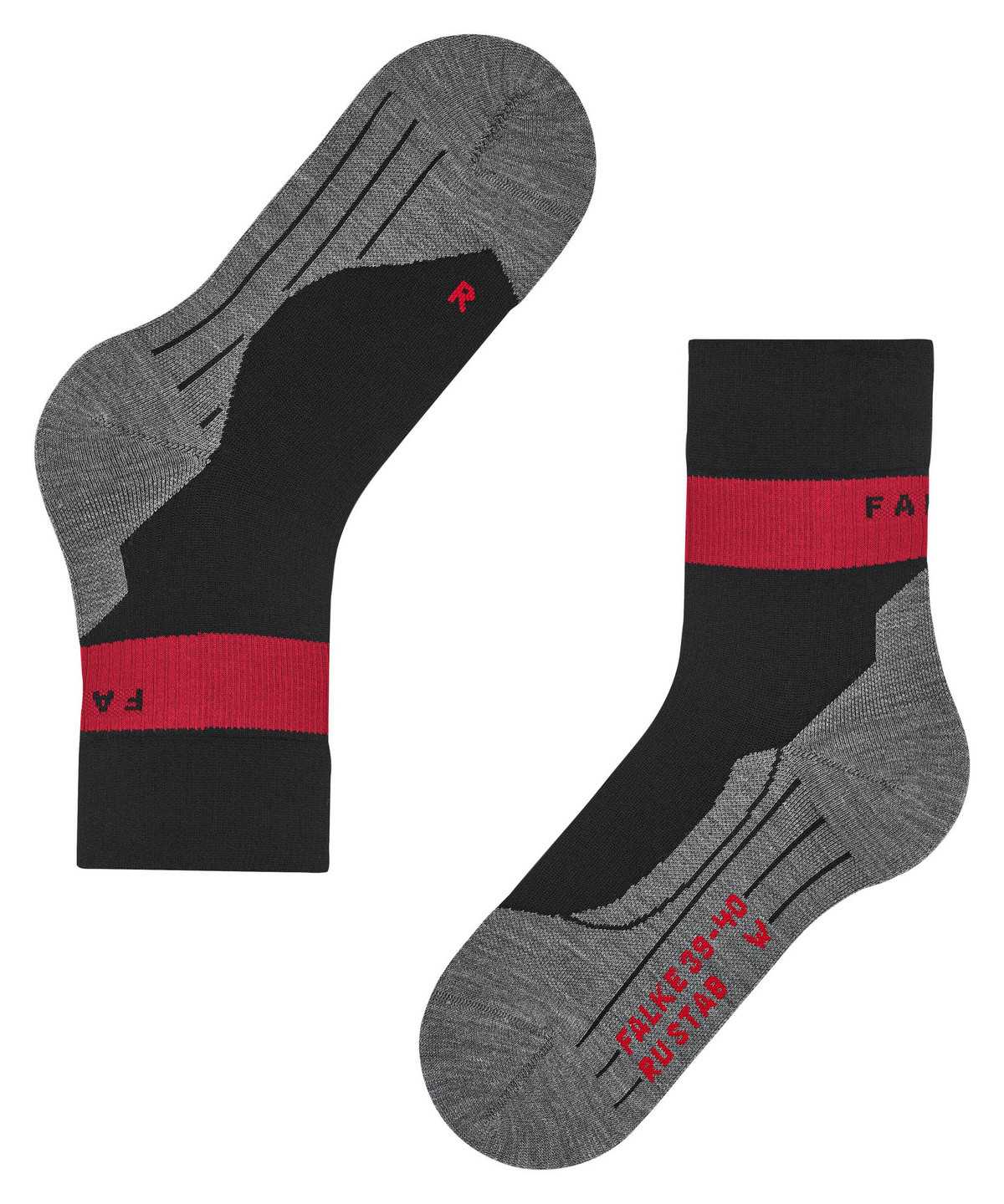 Falke RU Compression Stabilizing Running Socks Sports Socks Damen Schwarz | 5340169-BS