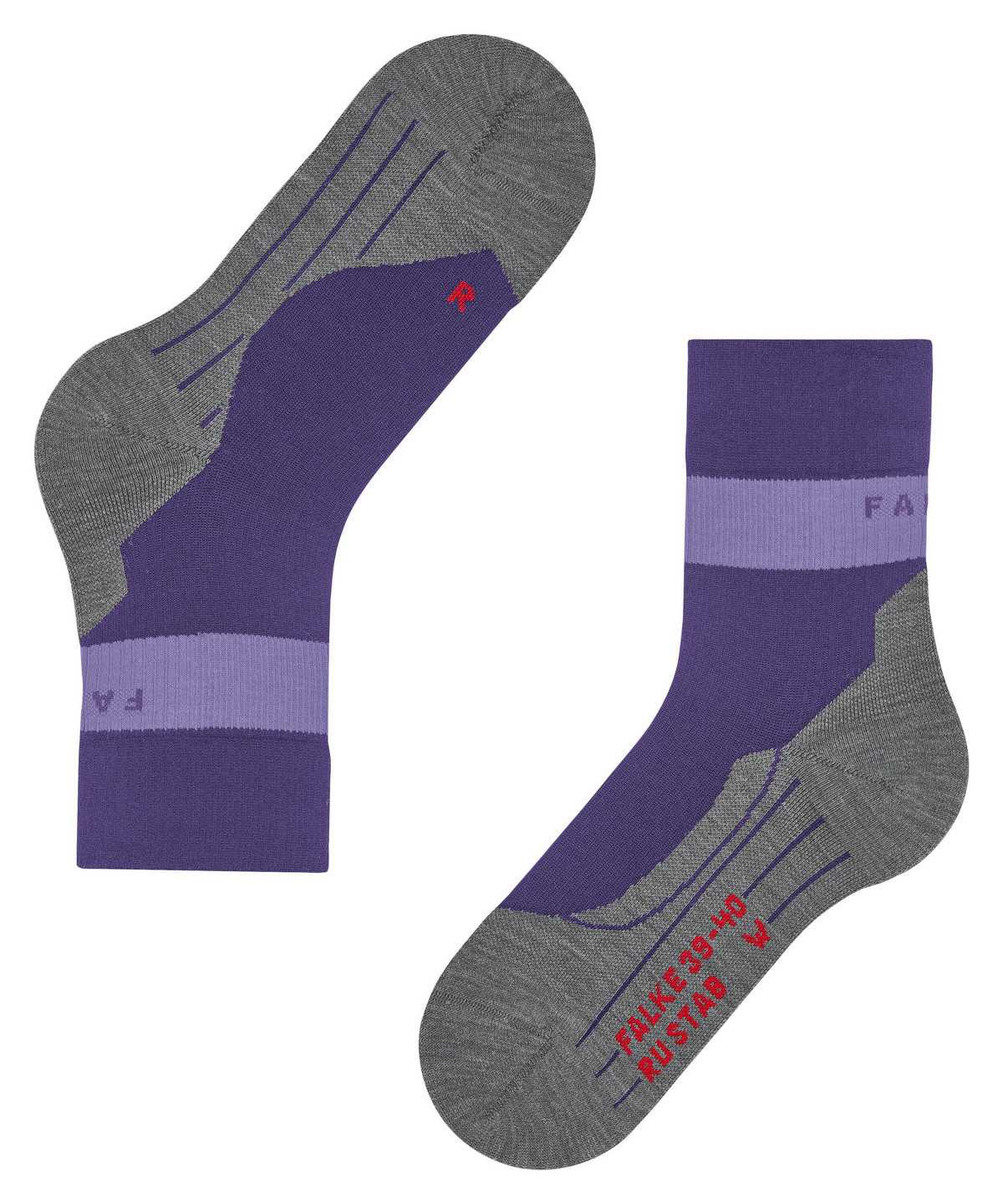 Falke RU Compression Stabilizing Running Socks Sports Socks Damen Lila | 8095712-BA