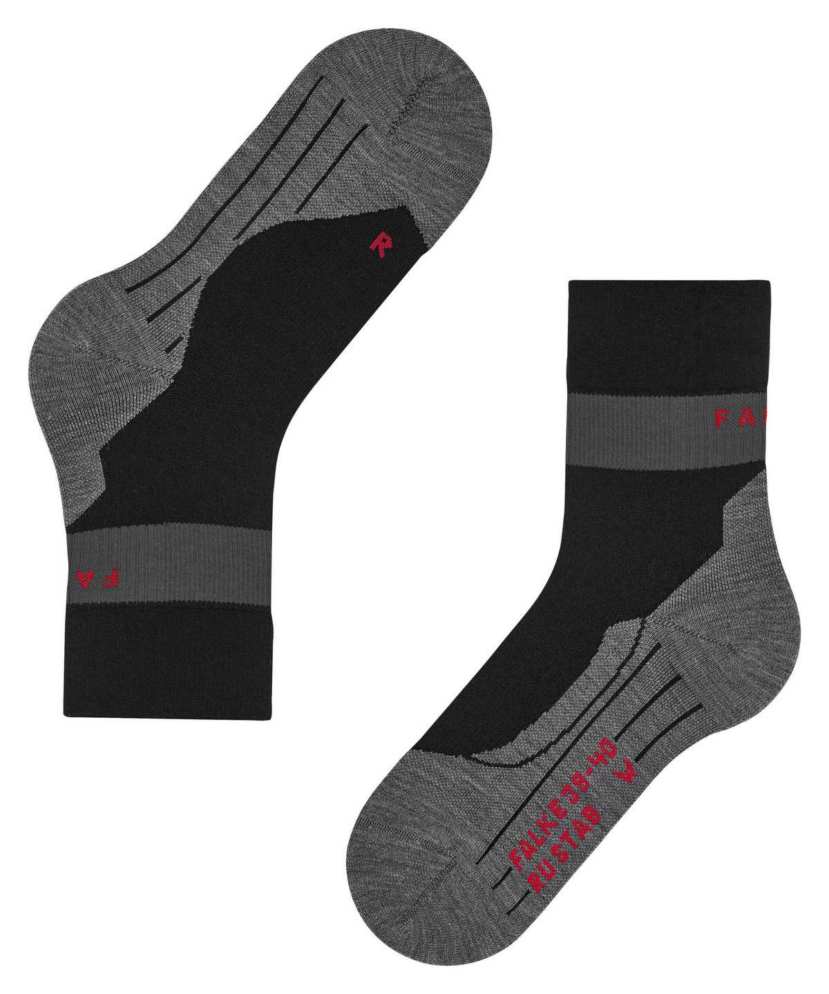 Falke RU Compression Stabilizing Running Socks Sports Socks Damen Schwarz | 2569314-PY