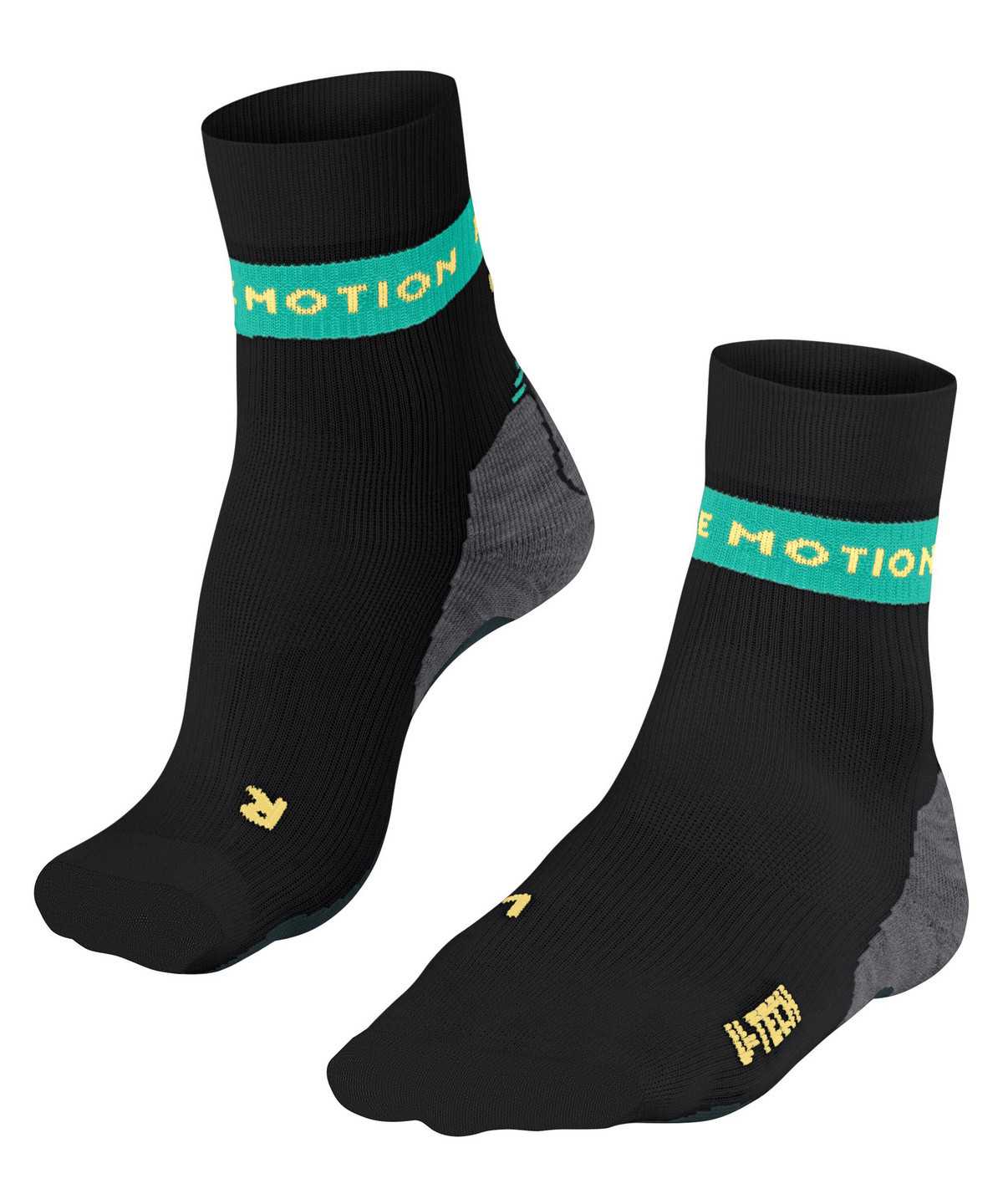 Falke RU True Motion Aion Running Socks Sports Socks Damen Schwarz | 3967502-BE