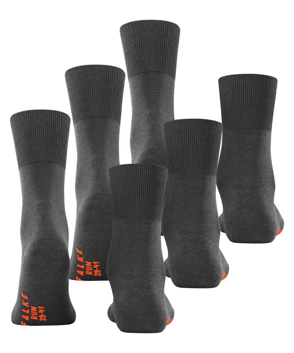 Falke Run 3-Pack Socks Socken Herren Grau | 9712435-NZ