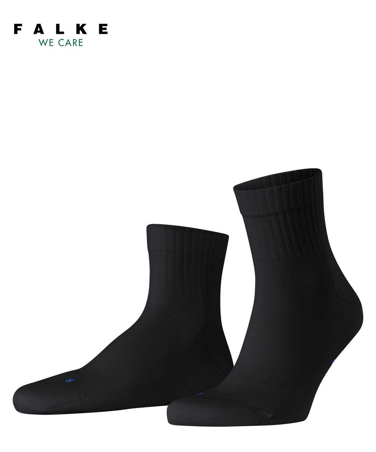 Falke Run Rib Short sock Socken Herren Schwarz | 2159043-BY