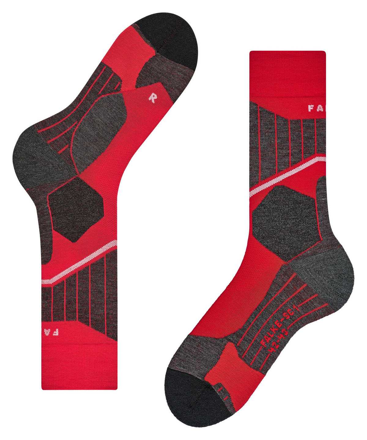 Falke SC1 Skiing Socks Socken Herren Rot | 2403957-EK