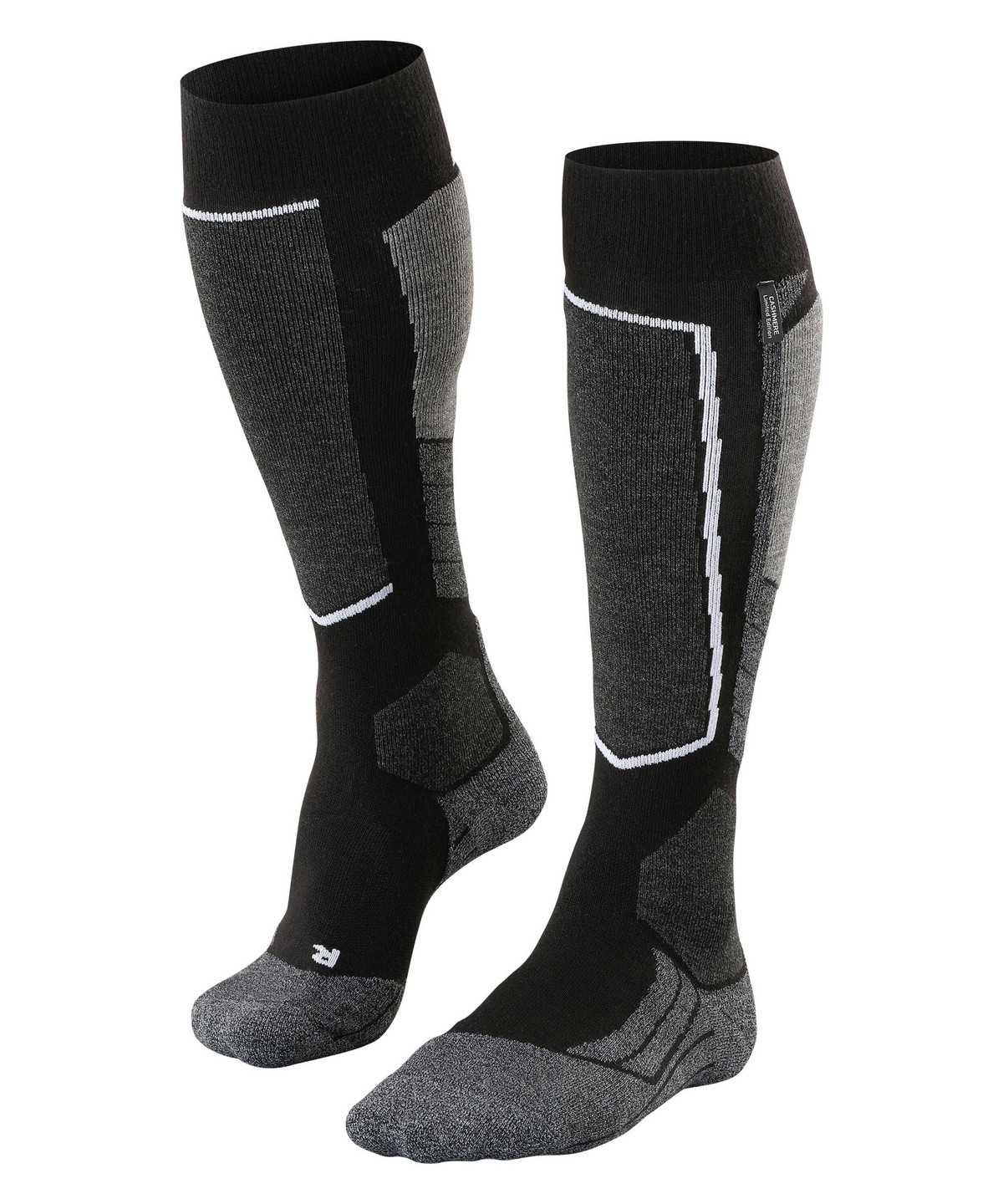 Falke SK2 Intermediate Cashmere Skiing Knee-high Socks Socken Herren Schwarz | 2078396-SQ