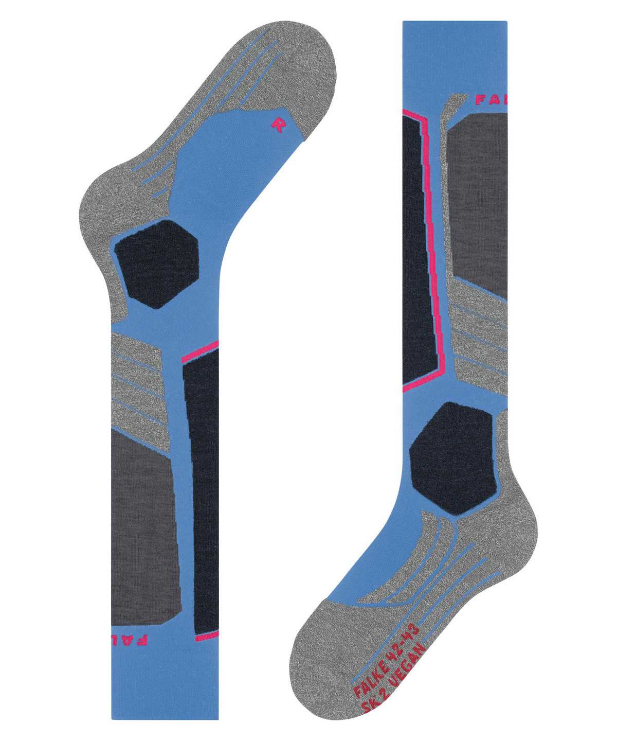 Falke SK2 Intermediate Vegan Skiing Knee-high Socks Sports Socks Damen Blau | 7401356-QE