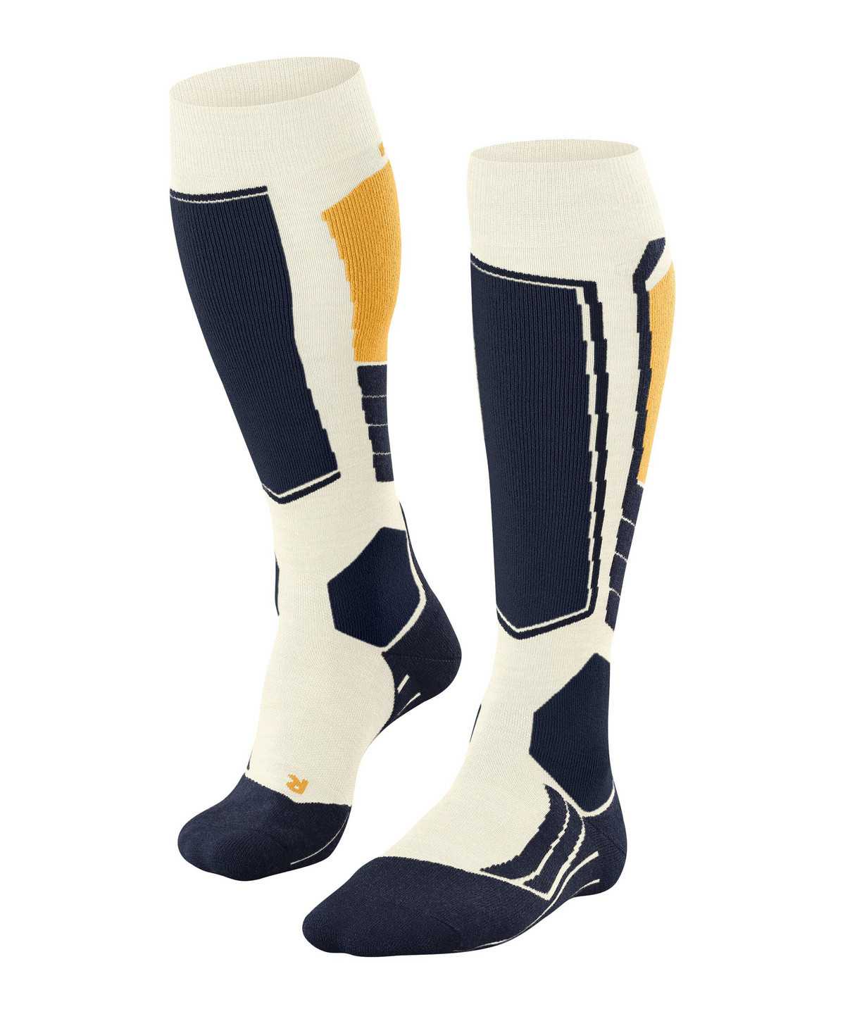 Falke SK2 Intermediate Wool Skiing Knee-high Socks Socken Herren Weiß | 8374201-SQ