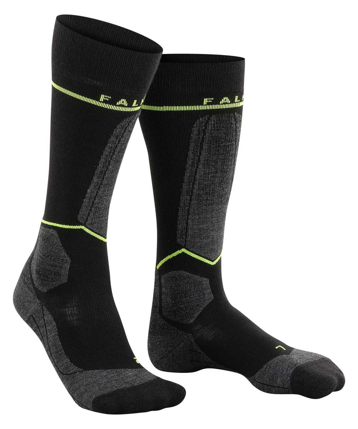 Falke SK Compression Wool Skiing Knee-high Socks Socken Herren Schwarz | 0813956-NA