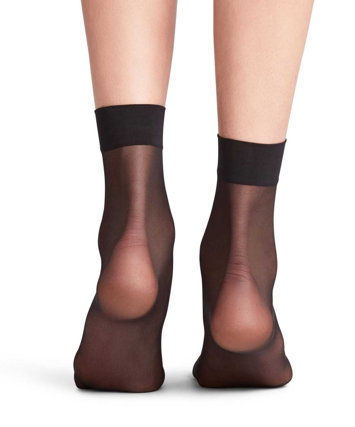 Falke Seidenglatt 15 DEN Ankle socks Socken Damen Schwarz | 9308214-LQ