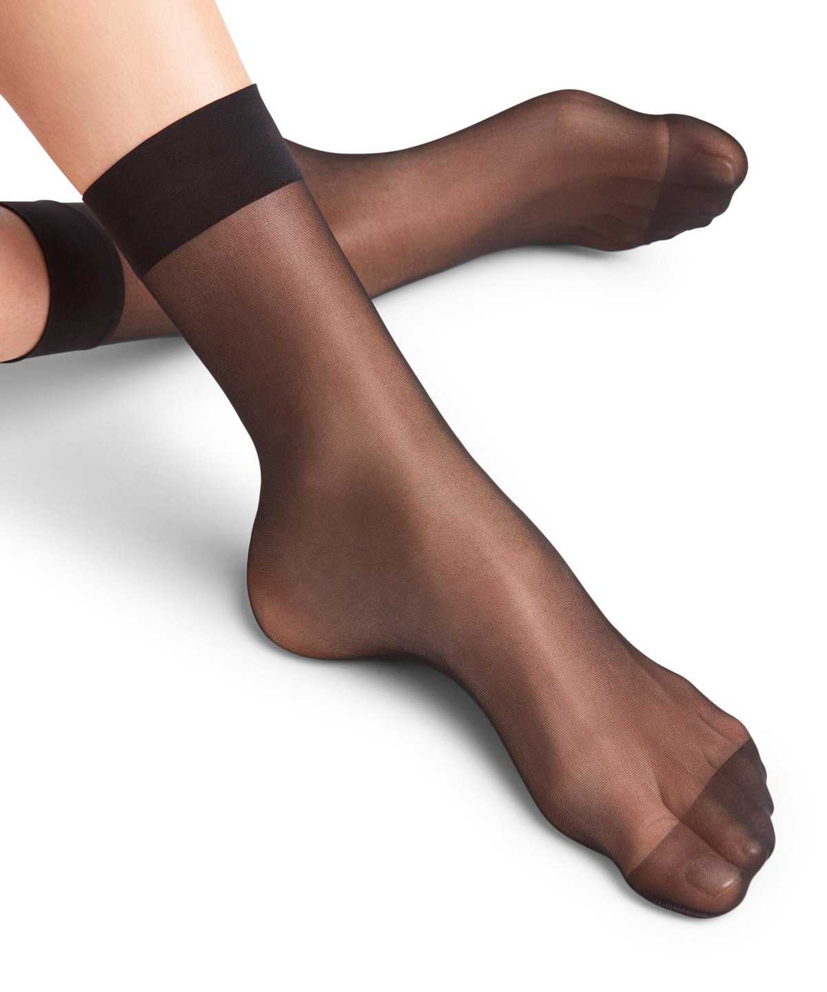 Falke Seidenglatt 15 DEN Ankle socks Socken Damen Schwarz | 9308214-LQ