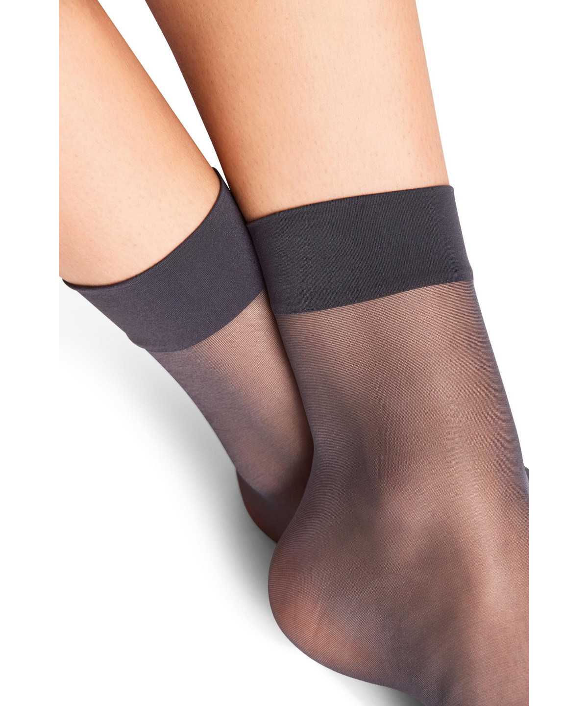 Falke Seidenglatt 15 DEN Ankle socks Socken Damen Grau | 2156738-JN