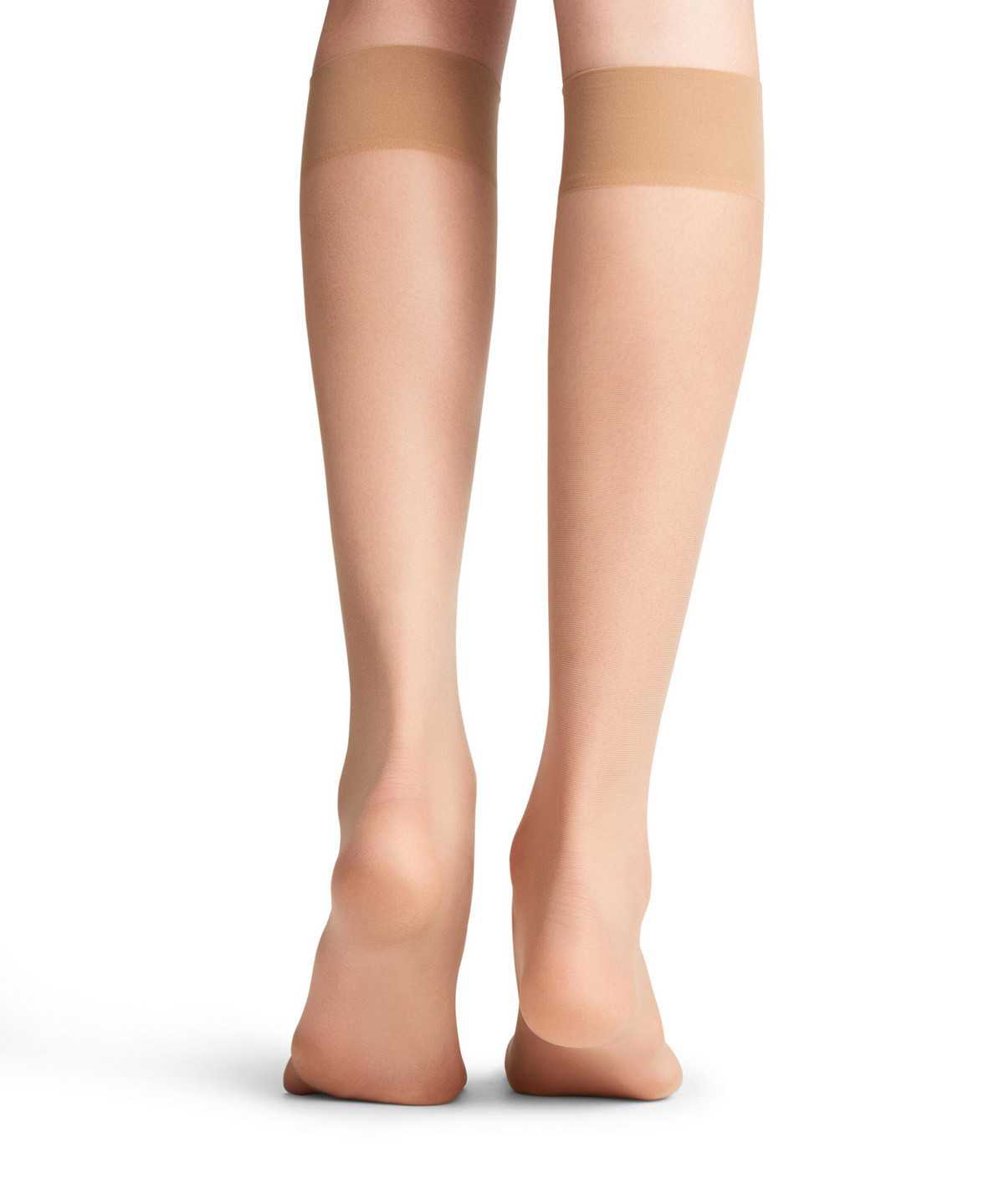 Falke Seidenglatt 15 DEN Knee-high Socks Socken Damen Beige | 7312596-GI