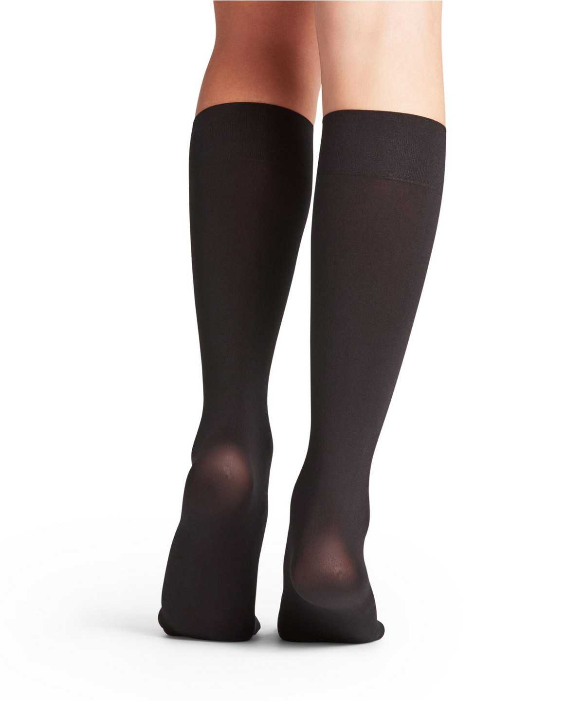 Falke Seidenglatt 40 DEN Knee-high Socks Socken Damen Schwarz | 4873062-UB