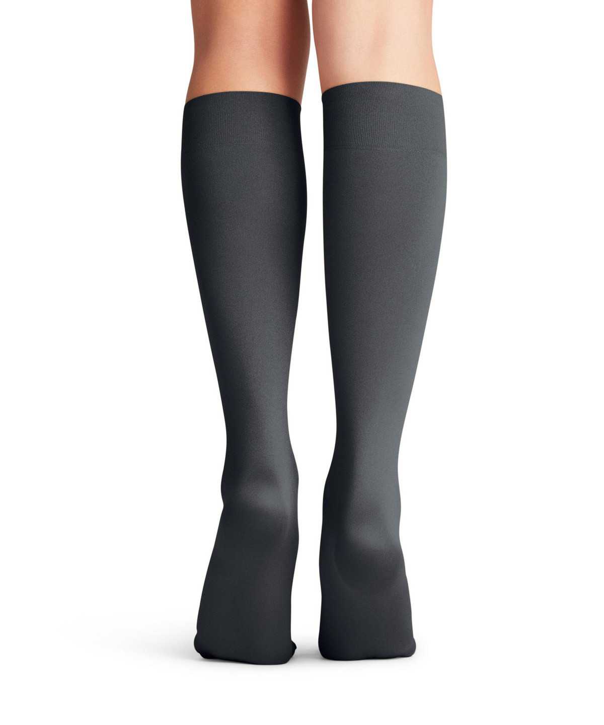 Falke Seidenglatt 40 DEN Knee-high Socks Socken Damen Grau | 5391478-BM