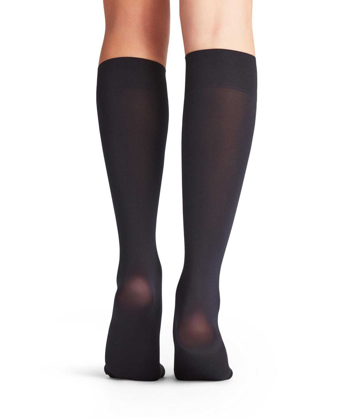 Falke Seidenglatt 40 DEN Knee-high Socks Socken Damen Blau | 5827149-GN