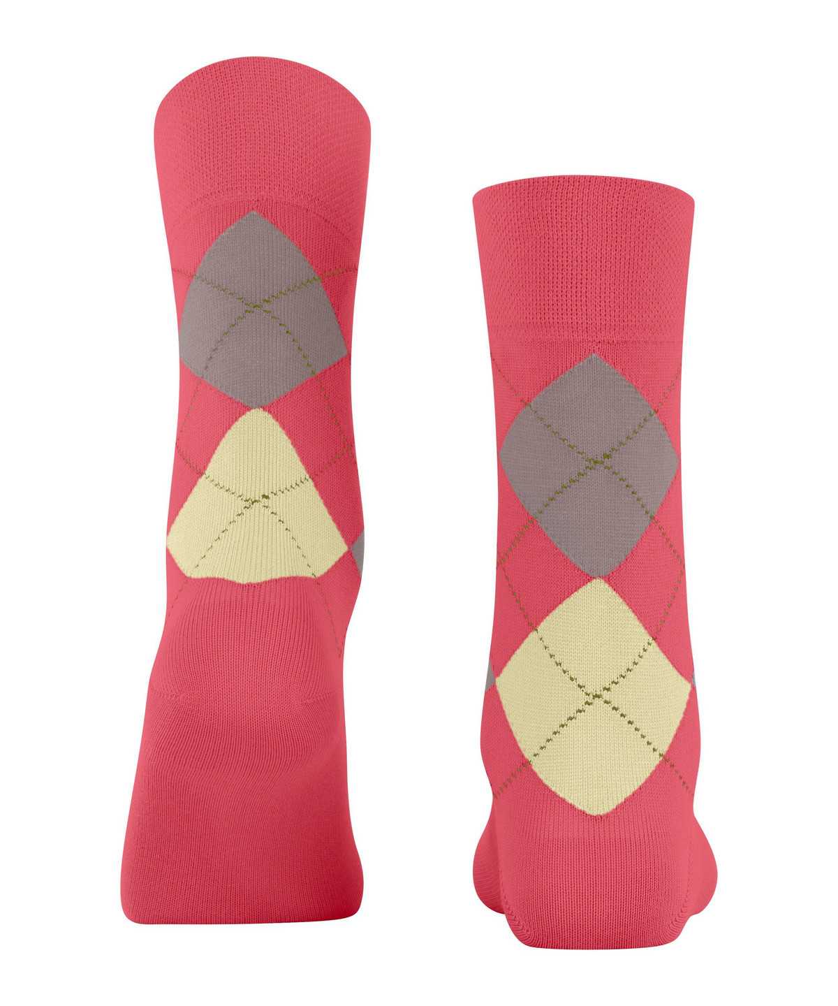 Falke Sensitive Argyle Socks Socken Damen Rot | 5621987-YH