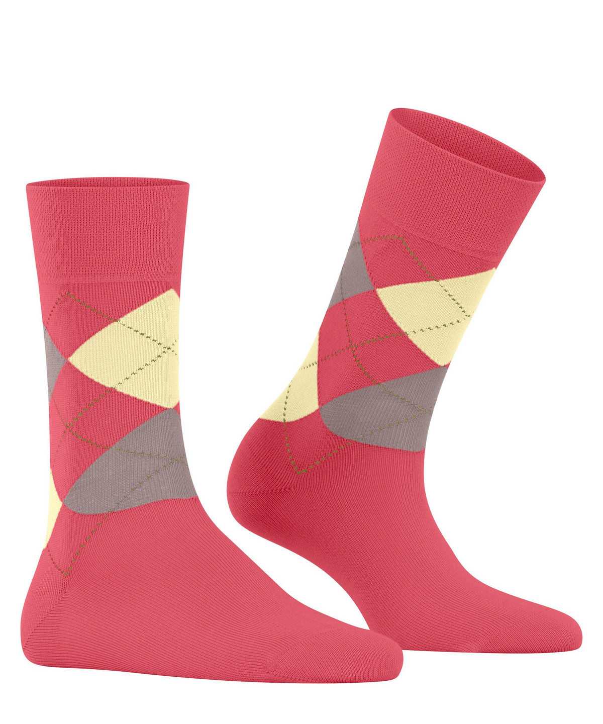 Falke Sensitive Argyle Socks Socken Damen Rot | 5621987-YH