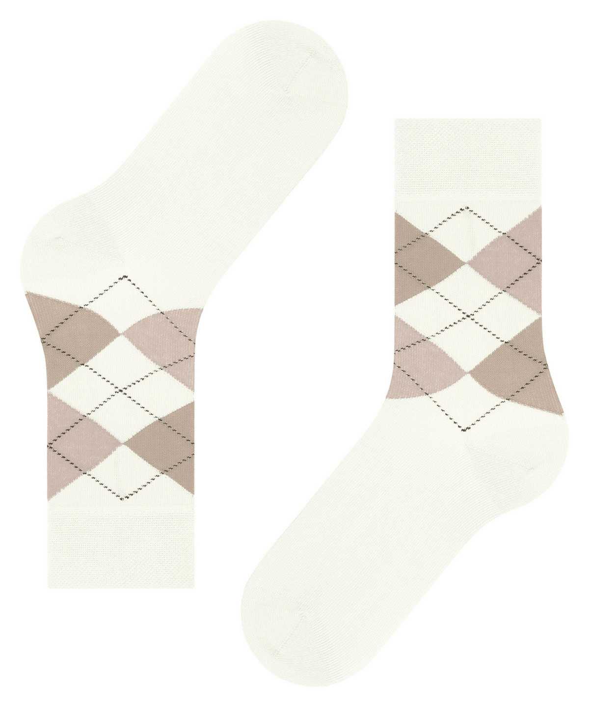 Falke Sensitive Argyle Socks Socken Damen Weiß | 7602543-LK