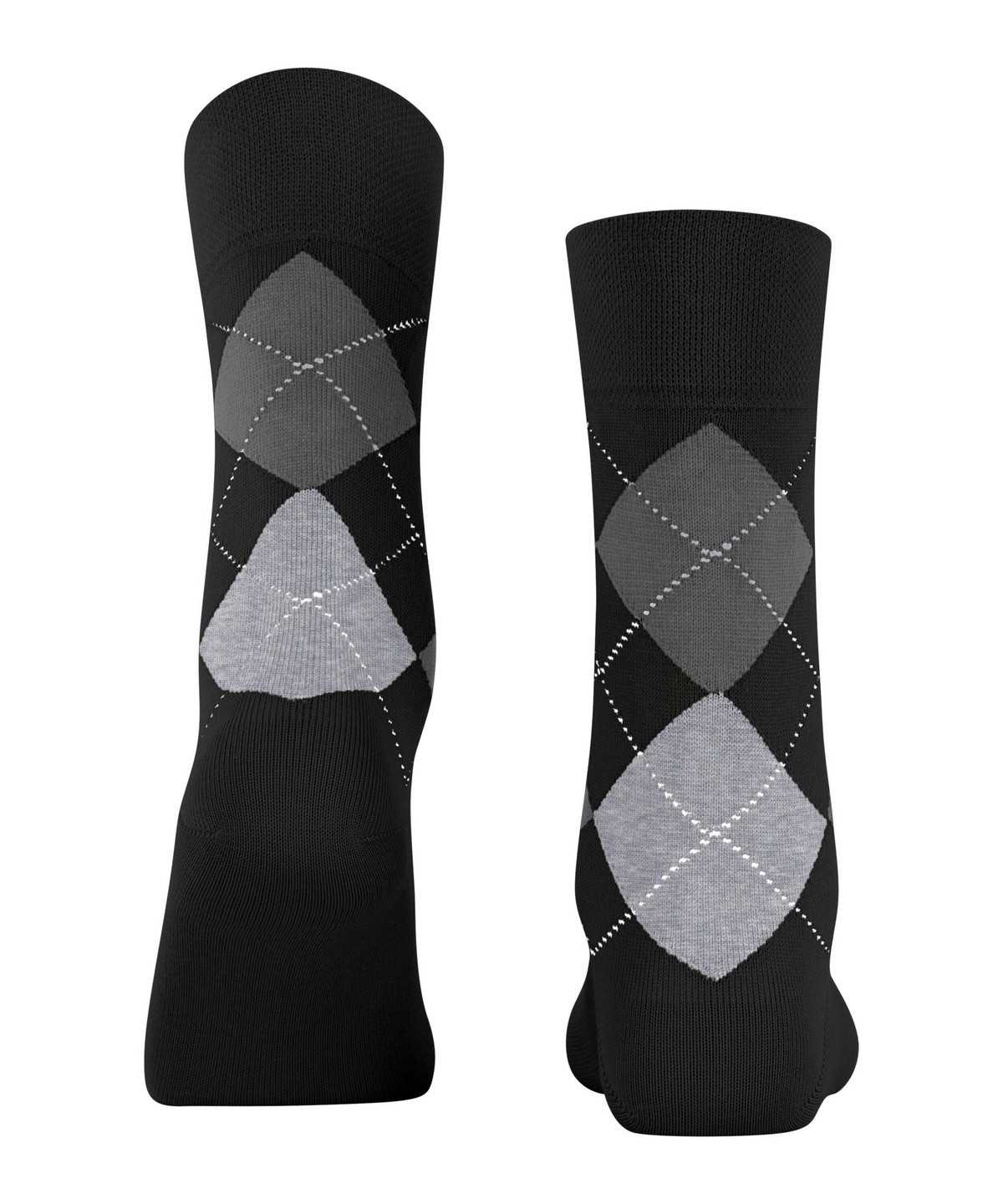 Falke Sensitive Argyle Socks Socken Damen Schwarz | 8103926-HG